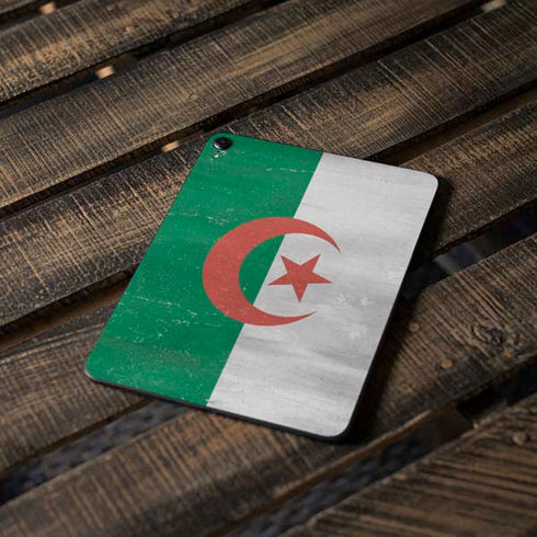 Algeria Flag Distressed Apple iPad Pro Skin